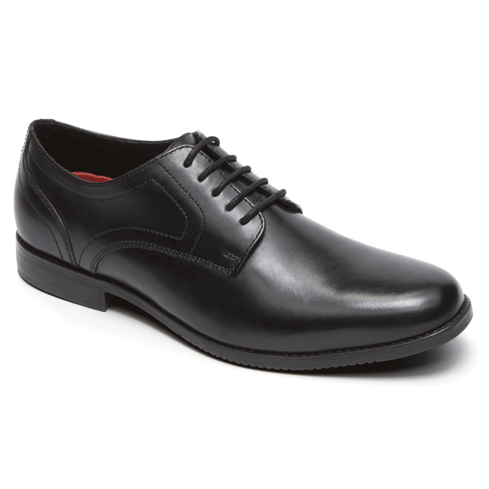 Rockport Oxfords For Mens Black - Style Purpose Plain Toe - NI0328146